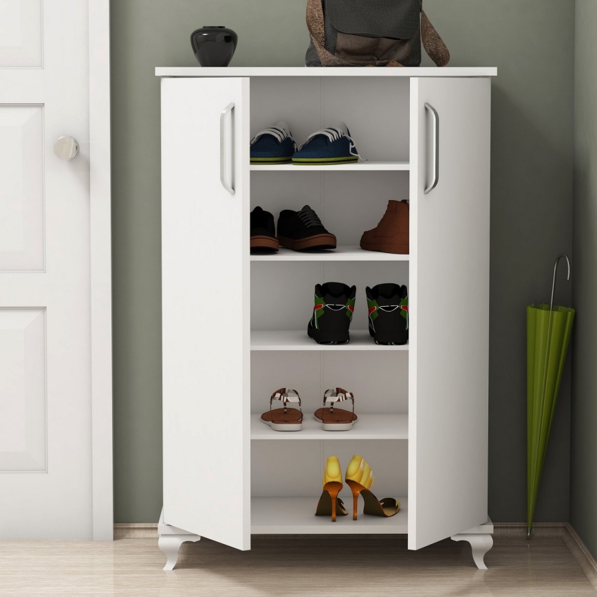 Kenkäkaappi ASTA 100x72 cm valkoinen