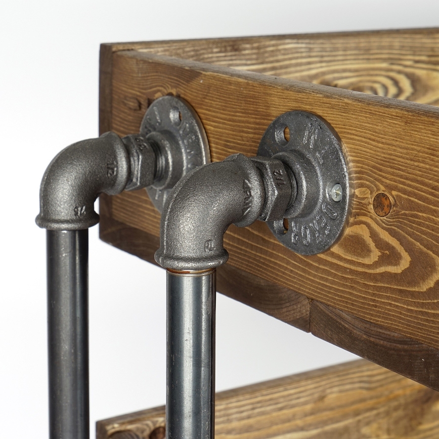 Kenkäkaappi BORU 50x90 cm musta/kuusi