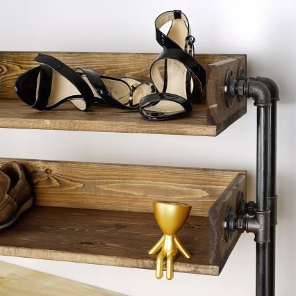 Kenkäkaappi BORU 50x90 cm musta/kuusi