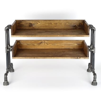 Kenkäkaappi BORU 50x90 cm musta/kuusi