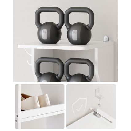 Kenkäkaappi BOTARO, valkoinen