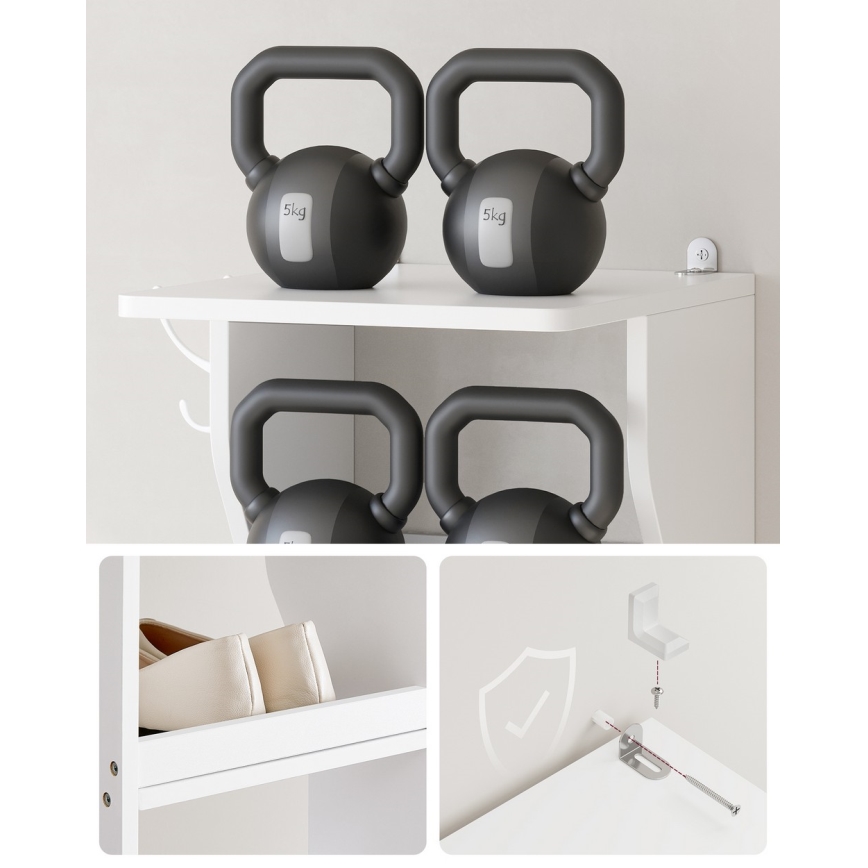 Kenkäkaappi BOTARO, valkoinen