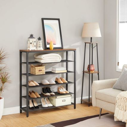 Kenkäkaappi DAVOR ruskea/musta