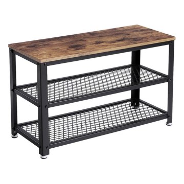 Kenkäkaappi DAVOR ruskea/musta