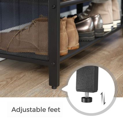 Kenkäkaappi DAVOR ruskea/musta