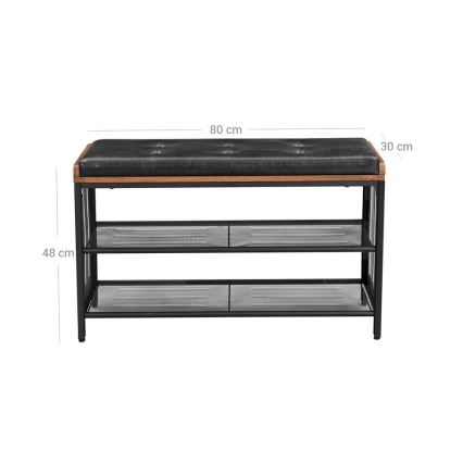 Kenkäkaappi DAVOR ruskea/musta