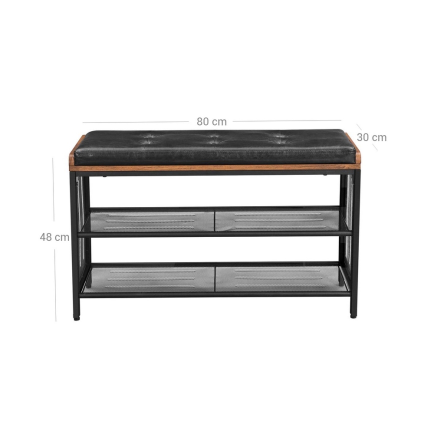 Kenkäkaappi DAVOR ruskea/musta