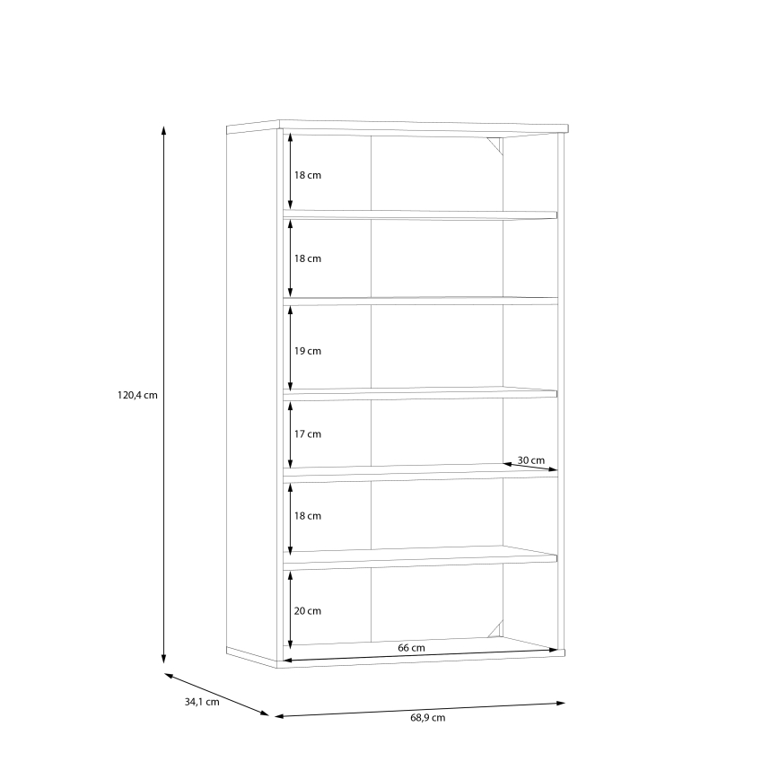 Kenkäkaappi ETON artisan-tammi