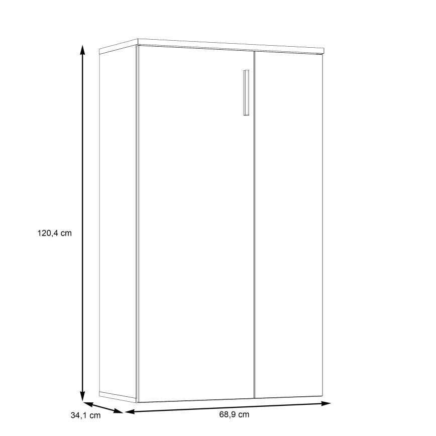 Kenkäkaappi ETON sonoma-tammi/valkoinen