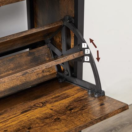 Kenkäkaappi FIRA ruskea/musta