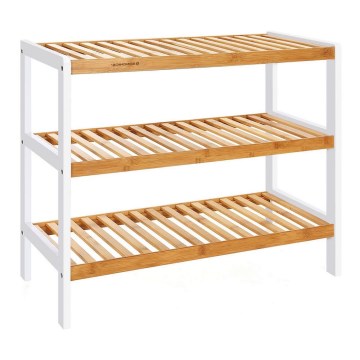 Kenkäkaappi MATE ruskea/valkoinen