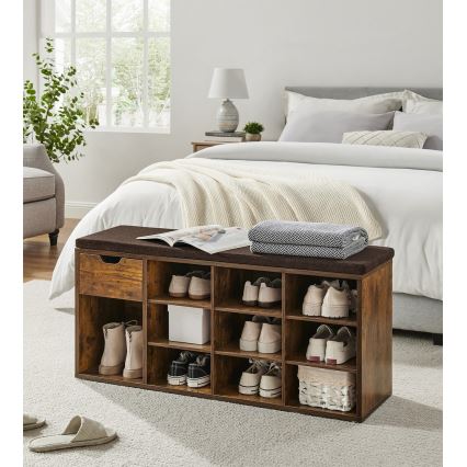 Kenkäkaappi VOREN ruskea/musta