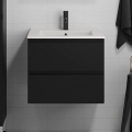 KENWOOD-kylpyhuoneen allaskaappi pesualtaalla 61x52x47 cm musta