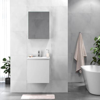 KENWOOD kylpyhuonekaappi pesualtaalla 51x55x41 cm, valkoinen
