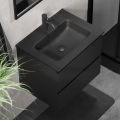 KENWOOD-pesualtaallinen kylpyhuonekaappi 61x52x45 cm musta
