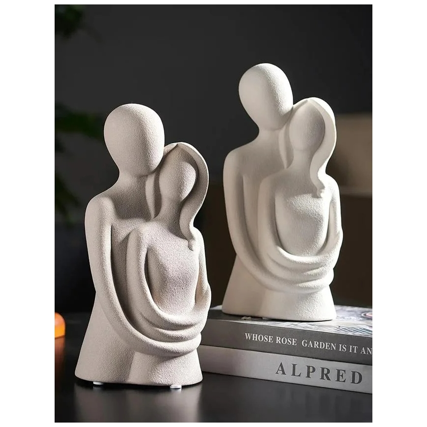 Keraaminen pöytäkoriste 21x8,5x10 cm, valkoinen