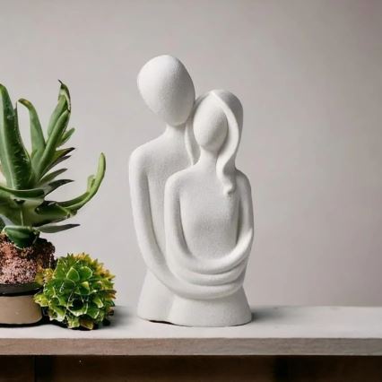 Keraaminen pöytäkoriste 21x8,5x10 cm, valkoinen