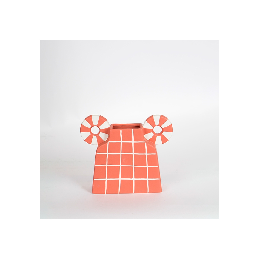 Keraaminen vaasi 30,6x22,5 cm oranssi