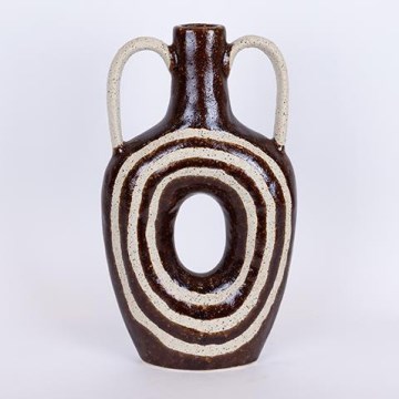 Keraaminen vaasi 39x21,8 ruskea