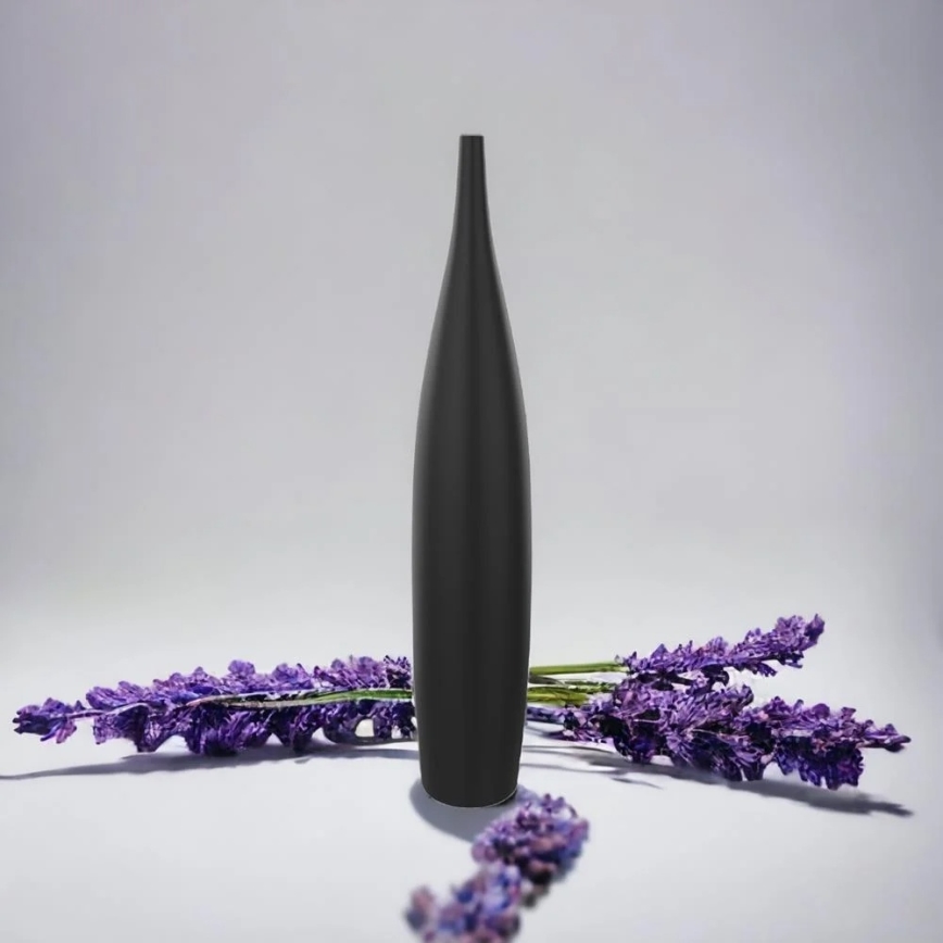 Keramiikkavaasi 70 cm mattamusta