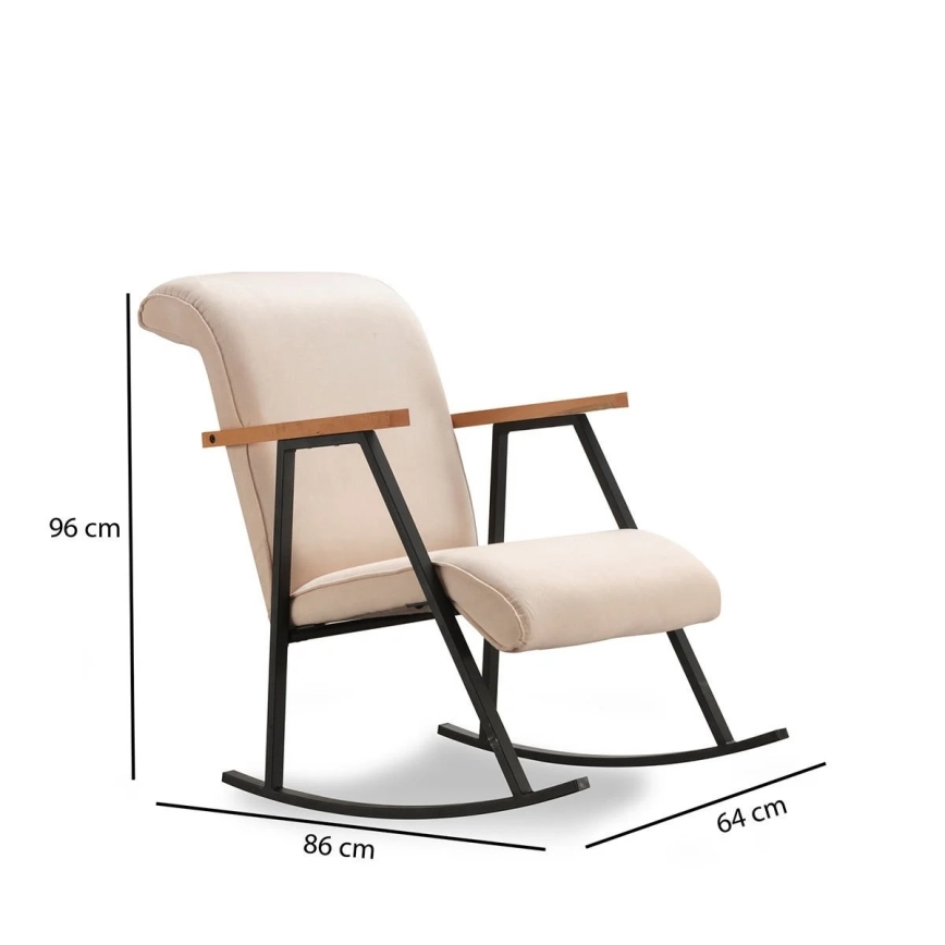 Kermanvärinen LUNI-keinutuoli