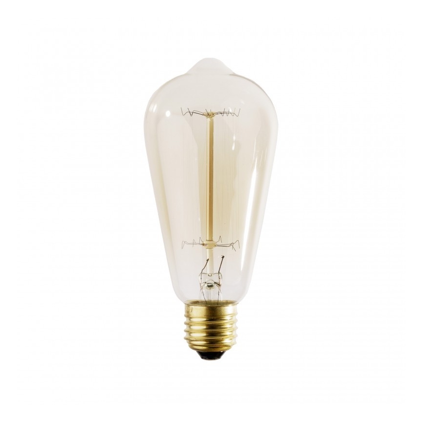 Kestävä koristeellinen himmennettävä polttimo SELEBY ST64 E27/40W/230V 2200K