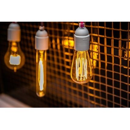 Kestävä koristeellinen himmennettävä polttimo SELEBY ST64 E27/40W/230V 2200K