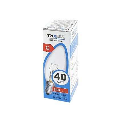 Kestävä polttimo C35 E14/40W/230V 2700K