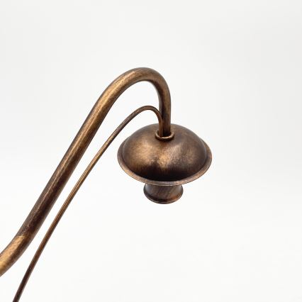 Ketjulla roikkuva kattokruunu ANTON 8xE14/60W/230V, pronssinvärinen
