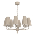 Ketjulla varustettu kattokruunu TORTOLA 8xE14/15W/230V beige