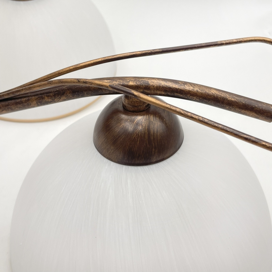 Ketjullinen riippuvalaisin COBRA 5xE27/60W/230V pronssi/patina