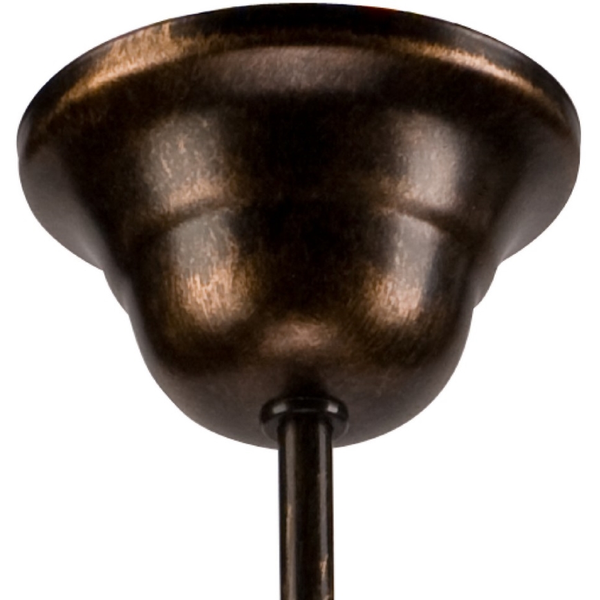 Ketjullinen riippuvalaisin RETRO II 5xE27/60W/230V musta patina