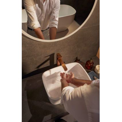 KFA Armatura 4522-712-34 - Pesuallashana + pohjaventtiili MALAGA 30,3 cm ruusukulta