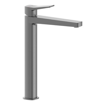 KFA Armatura 4522-712-61 - Pesuallashana + MALAGA-pohjaventtiili 30,3 cm metallinhohtoinen harmaa