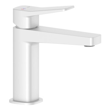 KFA Armatura 4522-815-44 - Pesuallosekoitin + MALAGA-tyhjennysventtiili 15,9 cm valkoinen