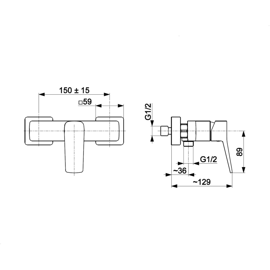 KFA Armatura 4526-010-34 - Suihkuhana MALAGA ruusukulta