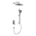 KFA Armatura 4529-301-61 - MALAGA uppoasennettava suihkusetti, metallinhohtoinen harmaa