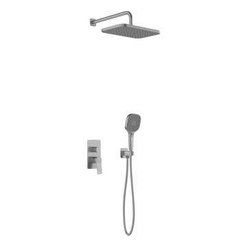KFA Armatura 4529-501-61 - Suihkusetti piilotetulla hanalla MALAGA metallinhohtoinen harmaa