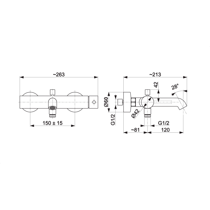 KFA Armatura 5034-020-00 - Kylpyhana MOZA kiiltävä kromi