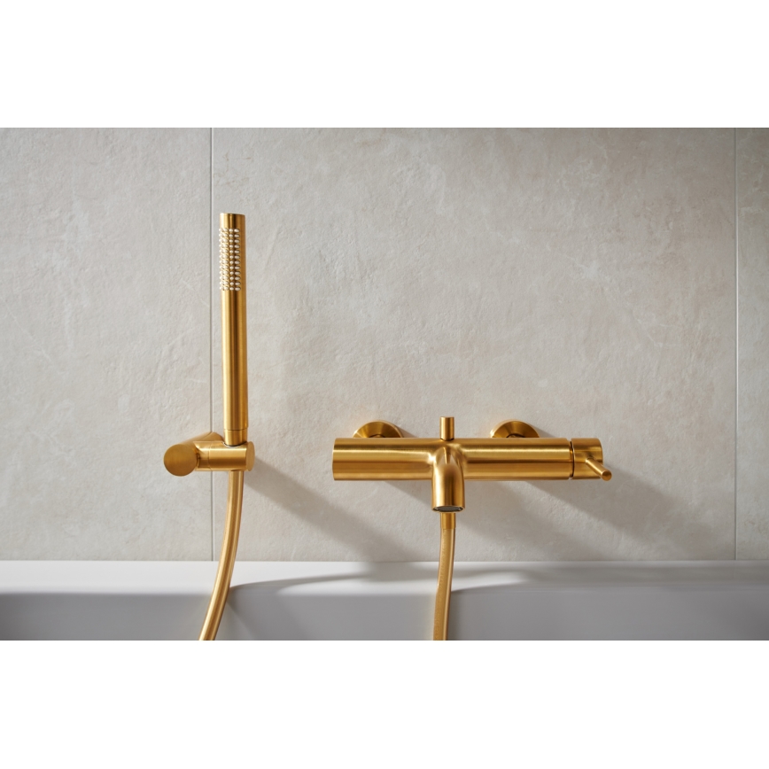 KFA Armatura 5034-520-31 - Kylpyammesarja hanalla MOZA maa kulta