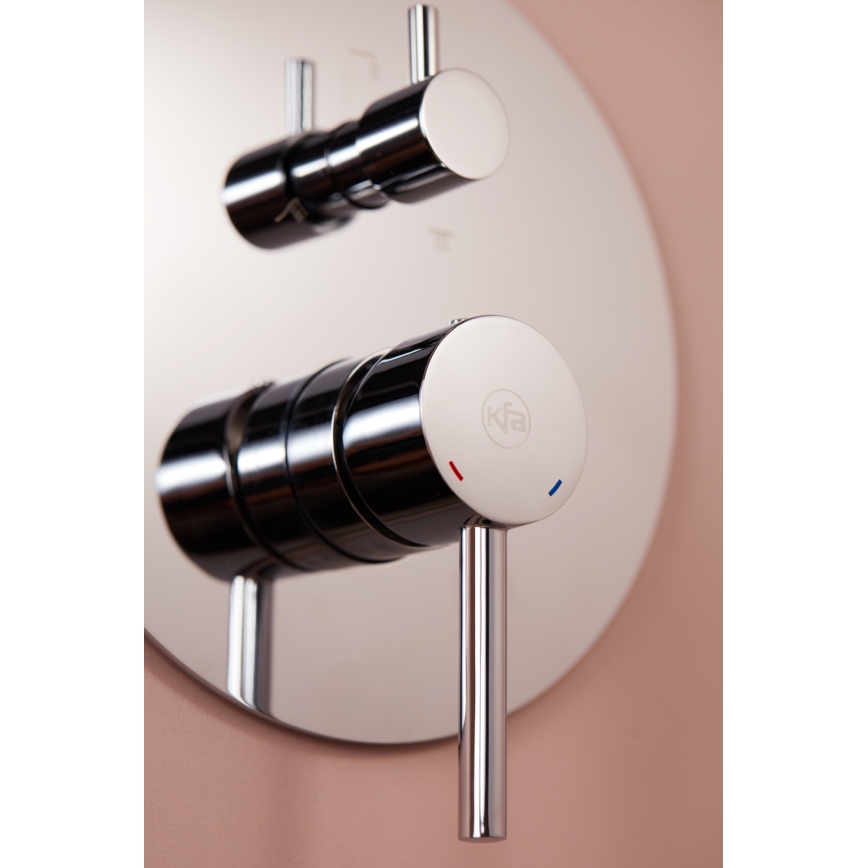 KFA Armatura 5039-501-00 - Suihkusetti piilotettu hana MOZA kiiltävä kromi