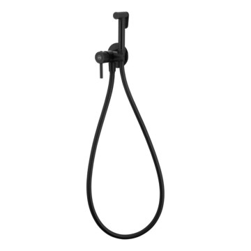 KFA Armatura 5039-512-81 - Suihkulla varustettu bideehana piiloasennukseen MOZA matta musta