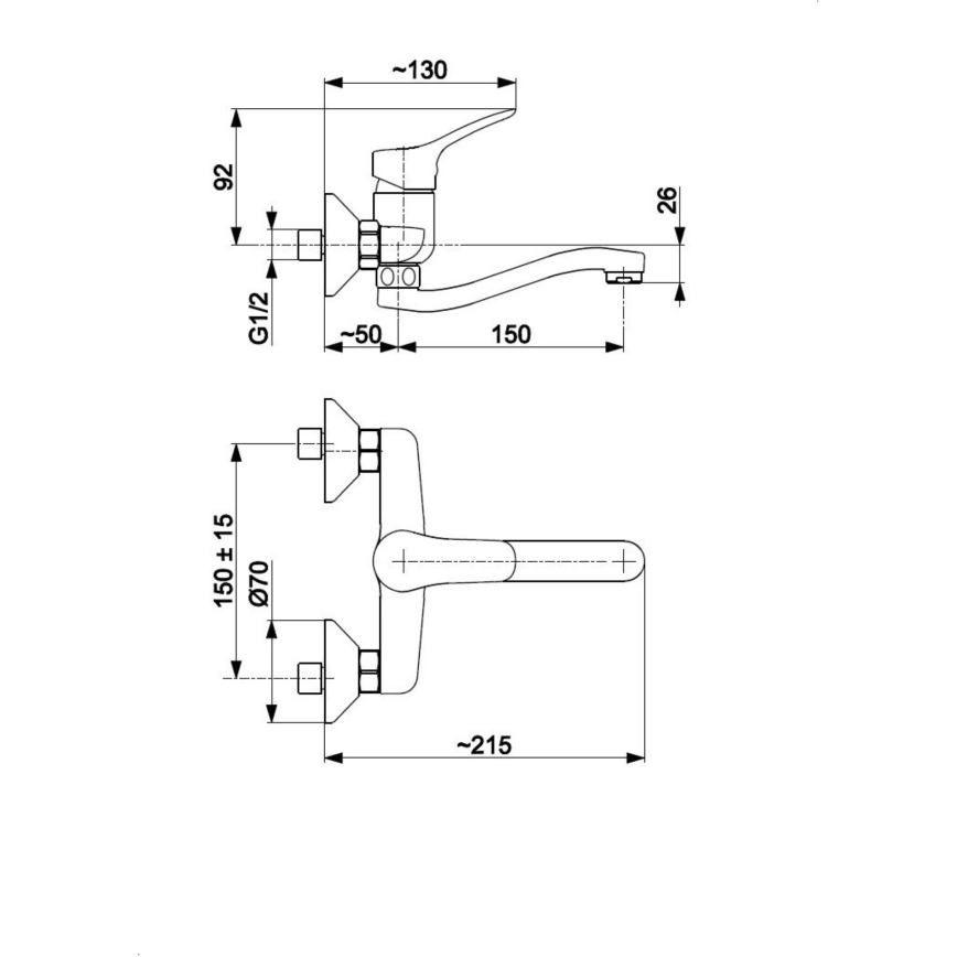 KFA Armatura 5240-810-00 - Altaan hana MORRIS kiiltävä kromi