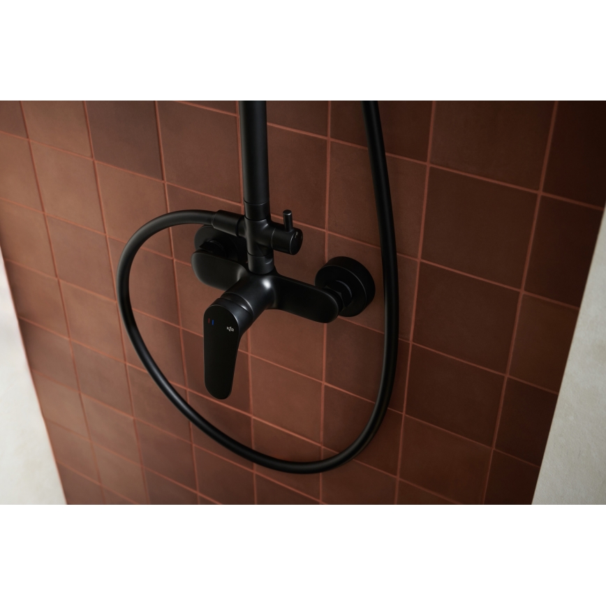KFA Armatura 5556-910-81 - Suihkusetti hanalla OTAVA messinki/matta musta