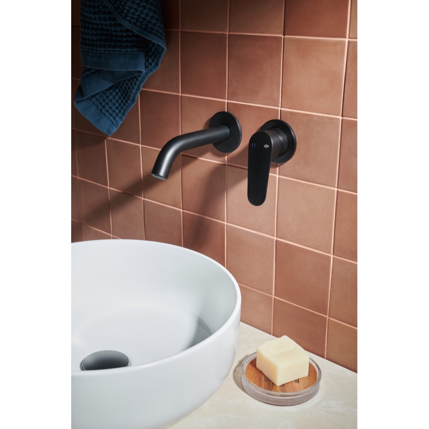 KFA Armatura 5559-810-81 - Upotettava pesuallashana upotettavaa asennusta varten OTAVA mattamusta