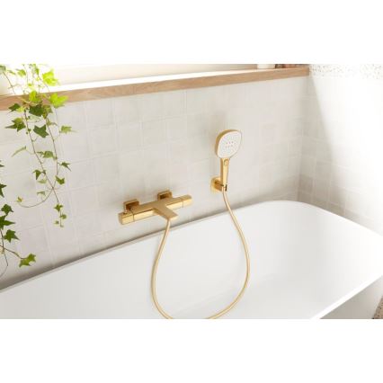 KFA Armatura 5754-010-31 - MALAGA-termostaattinen kylpyammehana, harjattu kullanvärinen