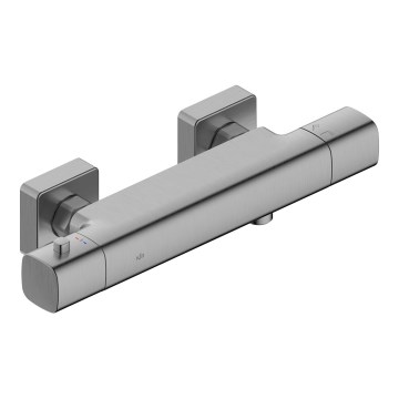 KFA Armatura 5756-010-61 - Termostaattinen suihkuhana MALAGA metallinhohtoinen harmaa