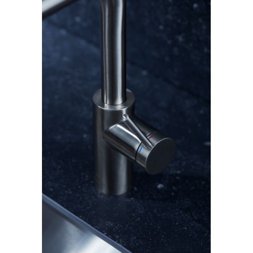 KFA Armatura 6623-110-22 - Tiskihana ulosvedettävällä ruiskulla DUERO BASIC ruostumaton