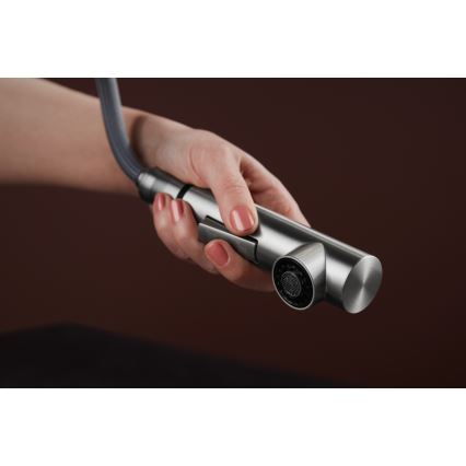 KFA Armatura 6623-220-22 - Tiskihana ulosvedettävällä ruiskulla DUERO DESIGN ruostumaton