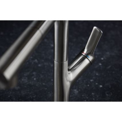 KFA Armatura 6623-220-22 - Tiskihana ulosvedettävällä ruiskulla DUERO DESIGN ruostumaton